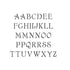 Simple Script  Letter and Number Stencil Sets